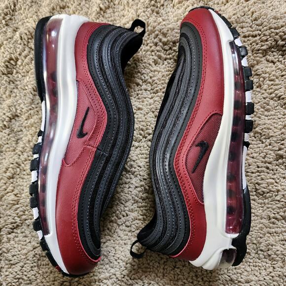 Nike Air Max 97 Red Black Anthracite Brand New Sz 6.5Y - Picture 1 of 8